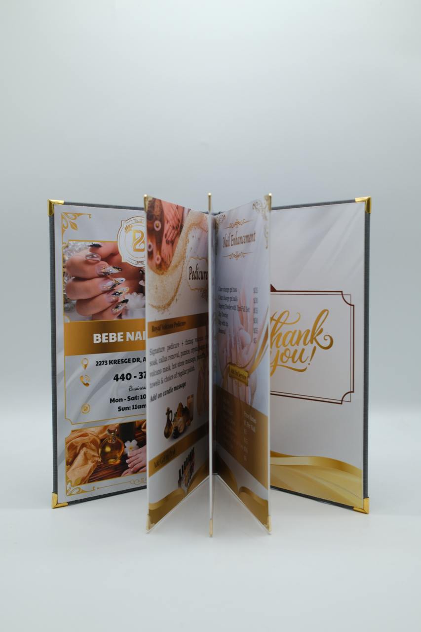 MENU CAO CẤP TIỆM NAILS