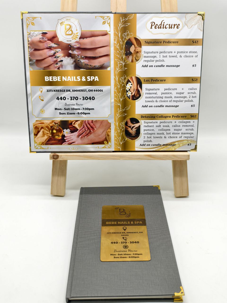 MENU CAO CẤP TIỆM NAILS