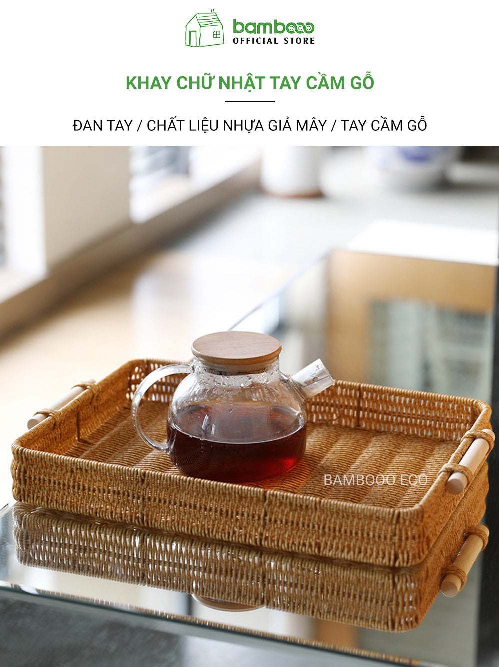 Khay nhựa giả mây đựng set PEDICURE tiệm nails, spa