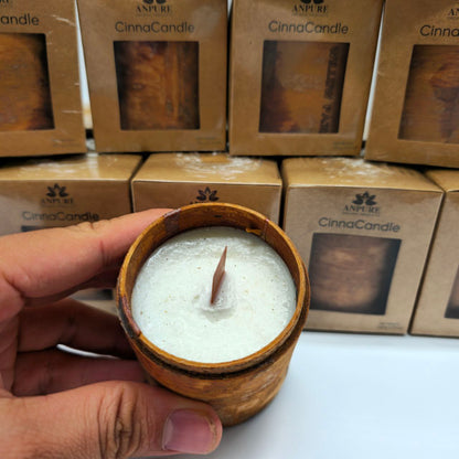 NẾN THƠM TỪ VỎ QUẾ 150g ( CÓ THỂ KHẮC LASER TÊN TIỆM TRÊN SẢN PHẨM)