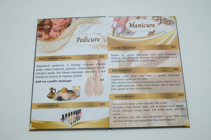 MENU CAO CẤP TIỆM NAILS