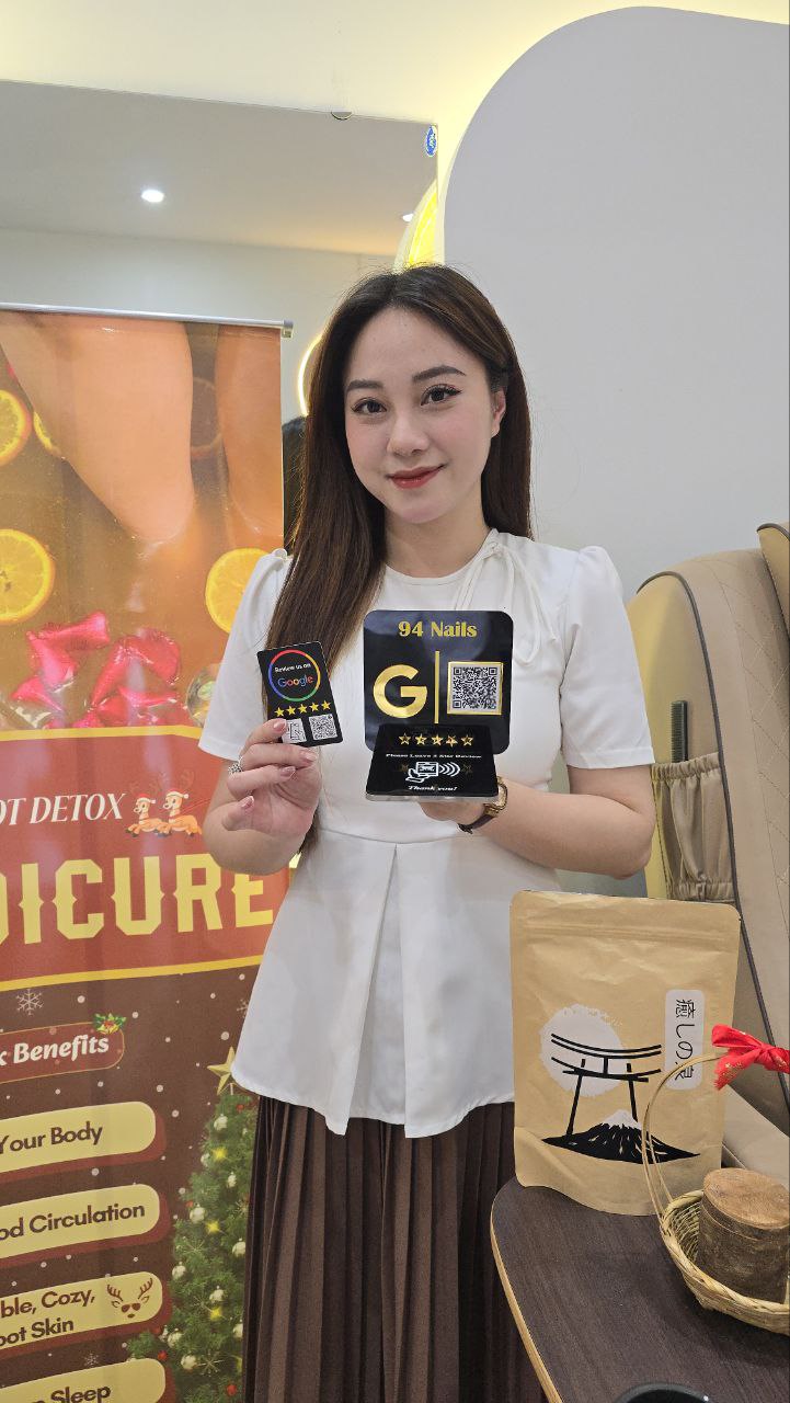 🔹 TẶNG THẺ NFC MỘT CHẠM – TĂNG ĐÁNH GIÁ TIỆM NHANH GỌN &amp; CHUYÊN NGHIỆP