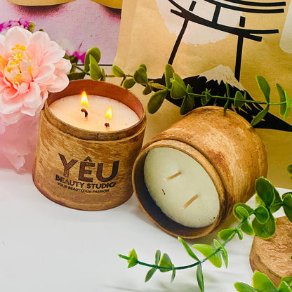 NẾN MASSAGE VỎ QUẾ KHẮC, THIẾT KẾ LOGO MIỄN PHÍ
