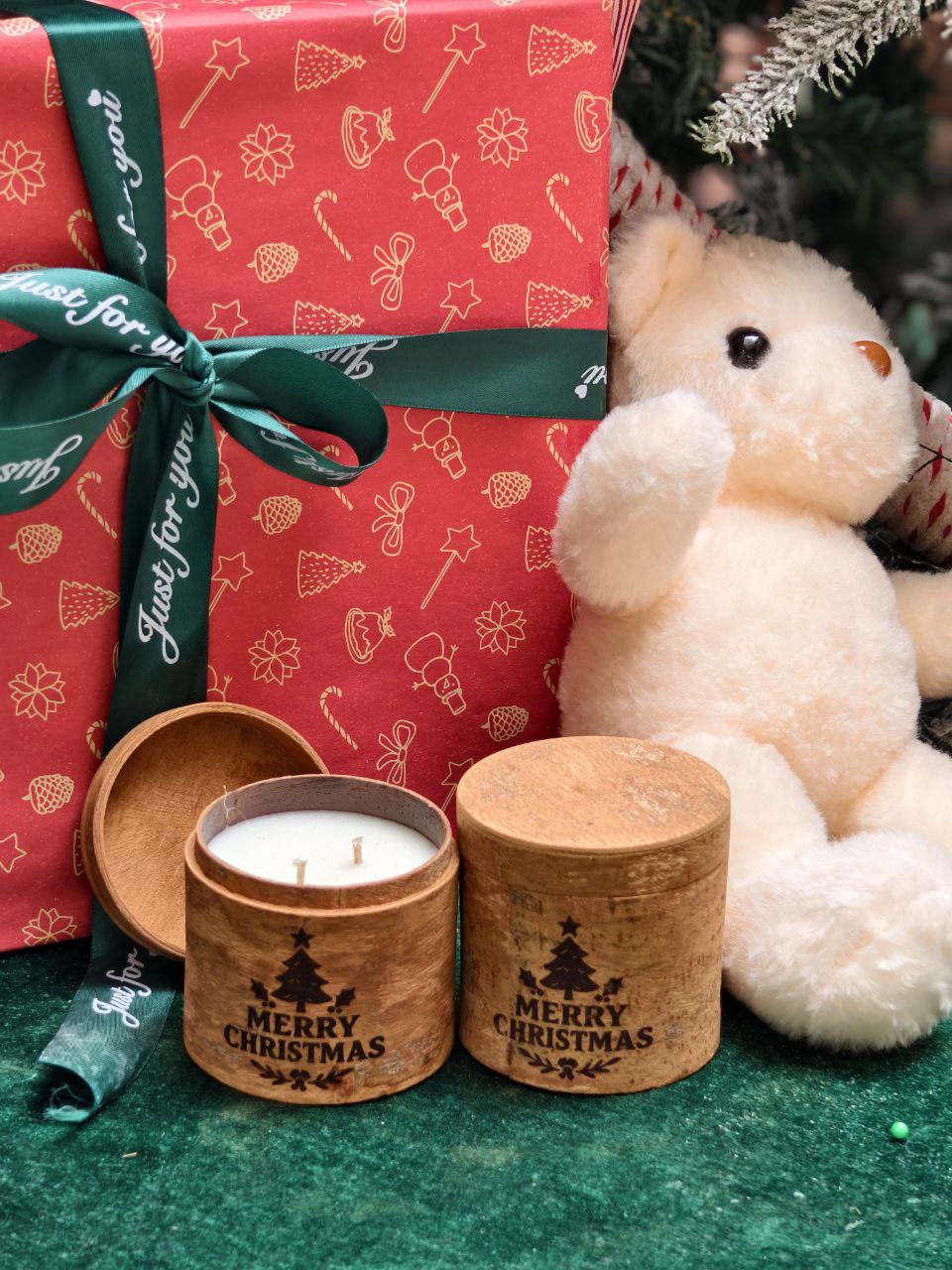 NẾN MASSAGE VỎ QUẾ KHẮC, THIẾT KẾ LOGO MIỄN PHÍ